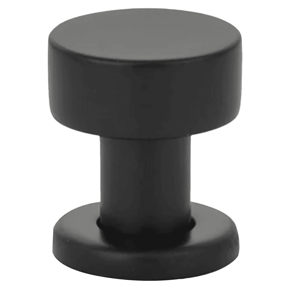 1" Cadet Cabinet Knob, Flat Black Main - Image