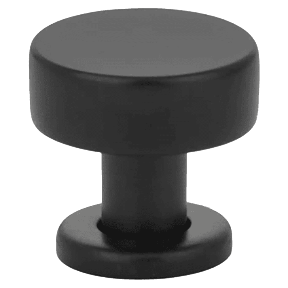 1-1/4" Cadet Cabinet Knob, Flat Black Main - Image
