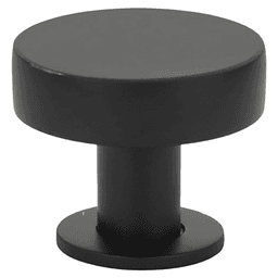 1-3/4" Cadet Cabinet Knob, Flat Black Main - Image