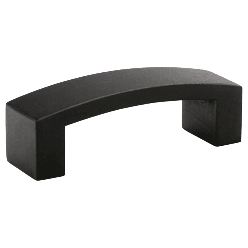4" Bauhaus Cabinet Pull, Flat Black Main - Image