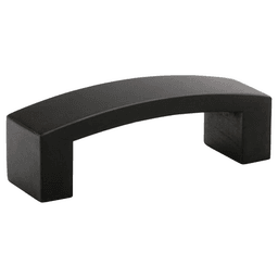 4" Bauhaus Cabinet Pull, Flat Black Main - Image