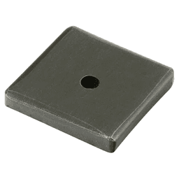 1-1/4" Sandcast Bronze Square Cabinet Backplate for Knob, Medium Bronze Main - Image