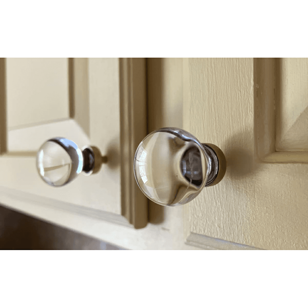 1" Bristol Glass Cabinet Knob, Flat Black Alt 1 - Image