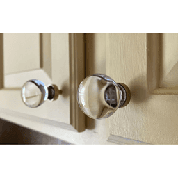 1" Bristol Glass Cabinet Knob, Flat Black Alt 1 - Image