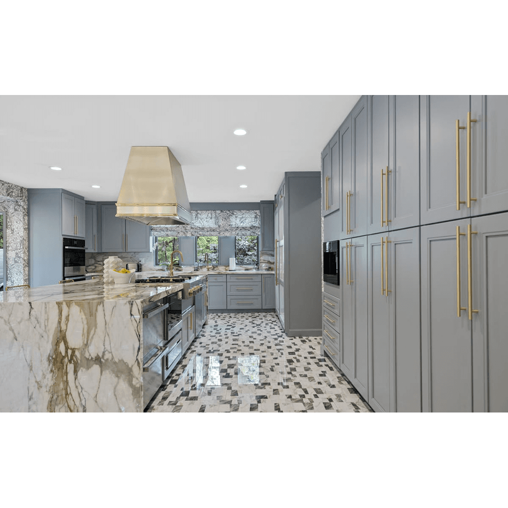 8" Bar Cabinet Pull, Flat Black Alt 2 - Image