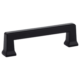 3-1/2" Alexander Cabinet Pull, Flat Black Main - Image