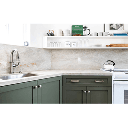 3-1/2" Art Deco Cabinet Pull, Polished Nickel Alt 4 - Image