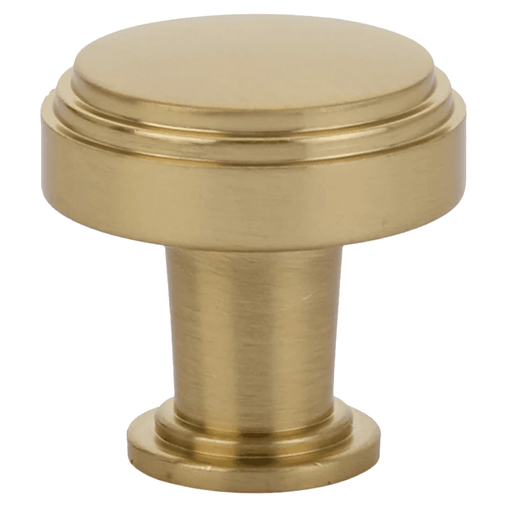 1-1/4" Newport Cabinet Knob, Flat Black Main - Image