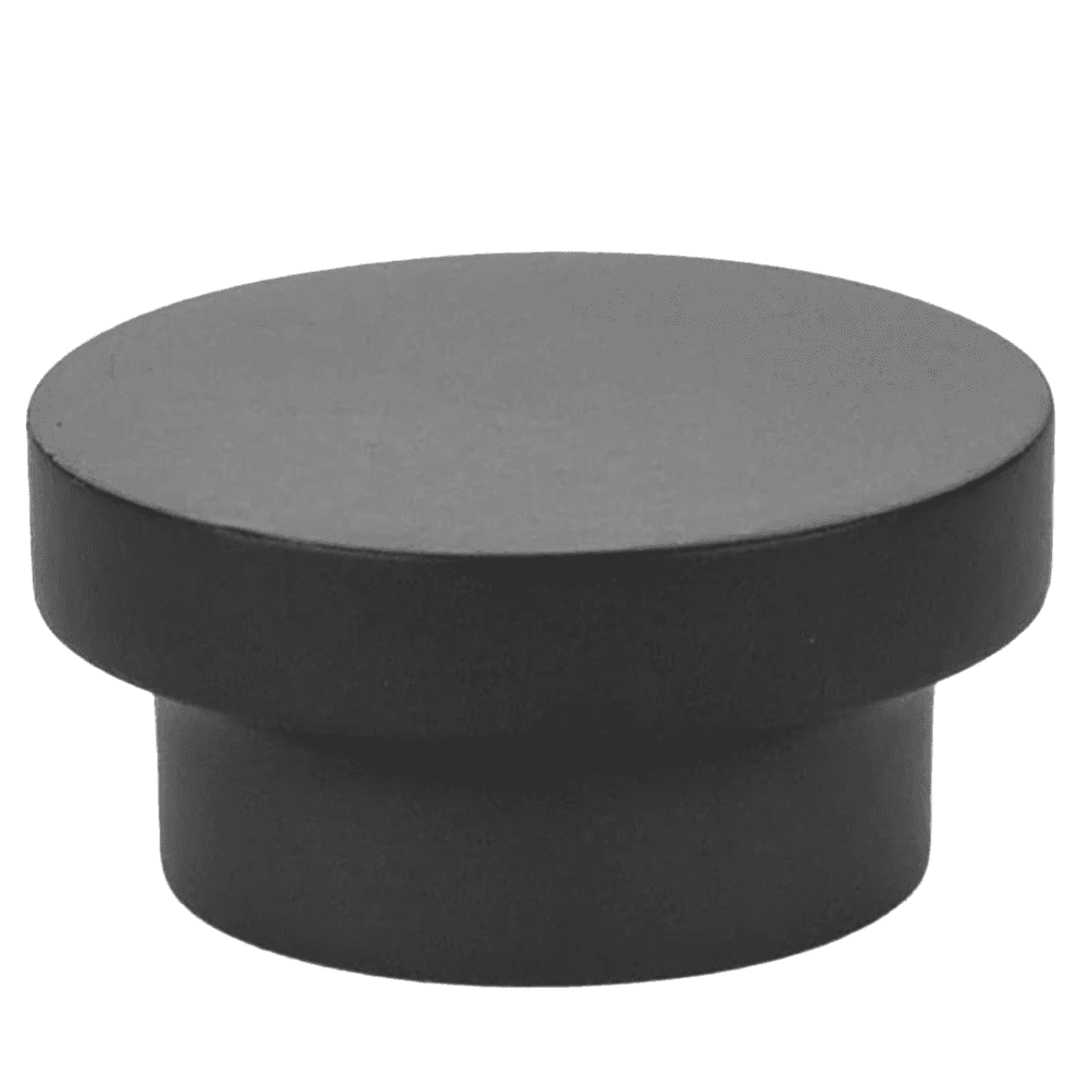 1-3/8" District Cabinet Knob, Flat Black Main - Image