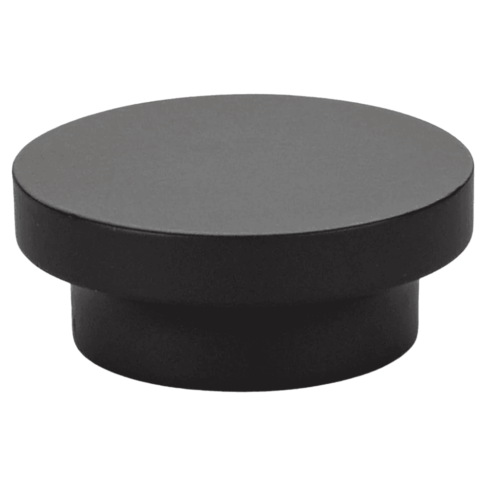 1-5/8" District Cabinet Knob, Flat Black Main - Image