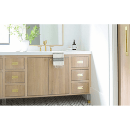 1-5/8" District Cabinet Knob, Satin Brass Alt 1 - Image