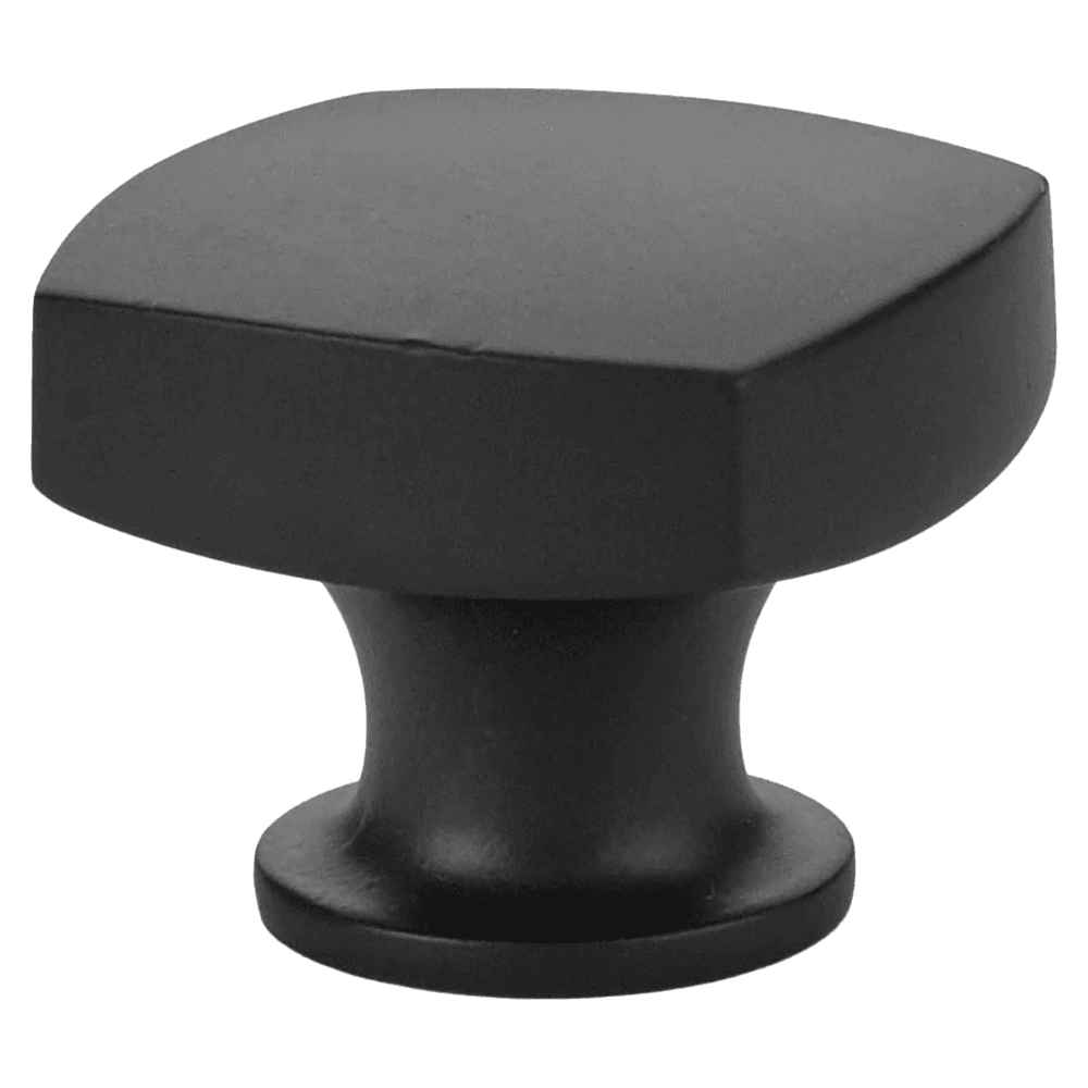 1-1/2" Freestone Cabinet Knob, Flat Black Main - Image