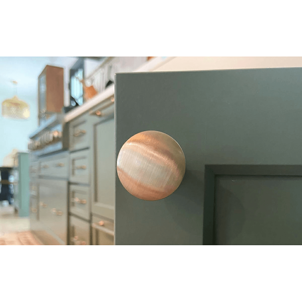 1-3/4" Overland Cabinet Knob, Satin Brass Alt 4 - Image
