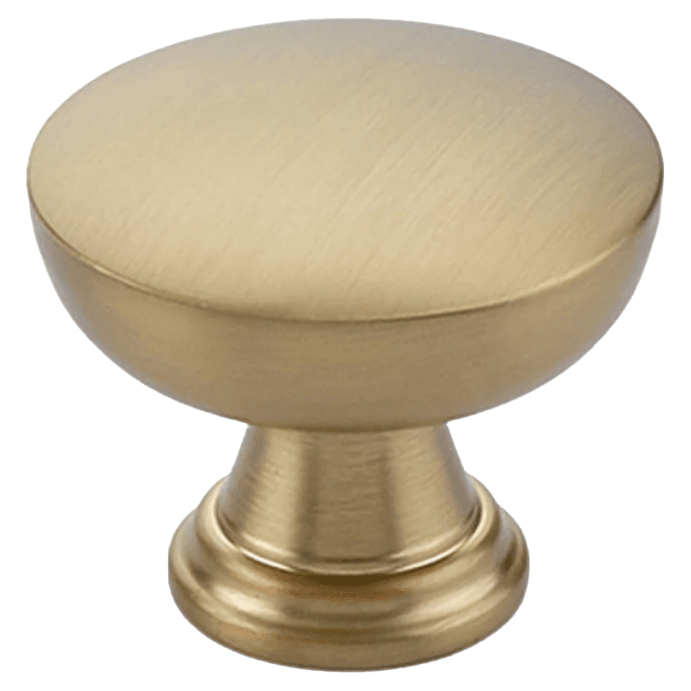 1-3/4" Overland Cabinet Knob, Satin Brass Main - Image