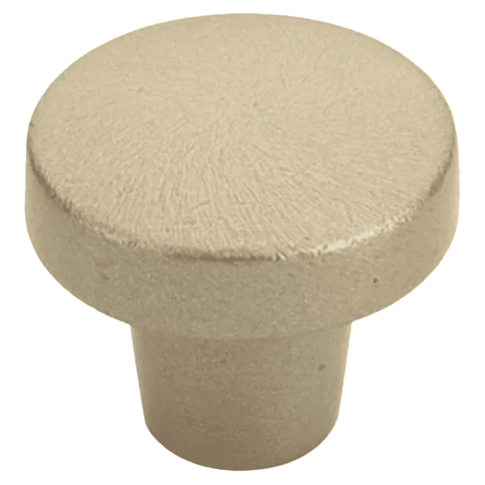 1-3/8" Rustic Modern Round Cabinet Knob, Flat Black Bronze Main - Image