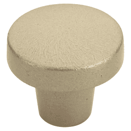 1-3/8" Rustic Modern Round Cabinet Knob, Flat Black Bronze Main - Image