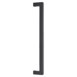 12" Rustic Modern Rectangular Appliance Pull, Flat Black Bronze Main - Image