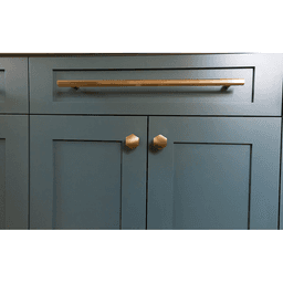 12" Mod Hex Cabinet Pull, Satin Brass Alt 1 - Image