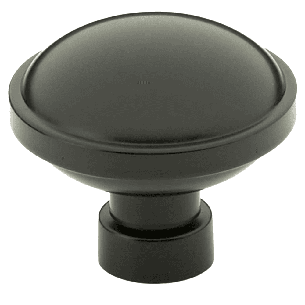 1-3/4" Brandt Cabinet Knob, Flat Black Main - Image