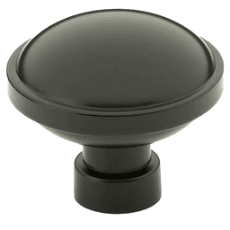 1-3/4" Brandt Cabinet Knob, Flat Black Main - Image
