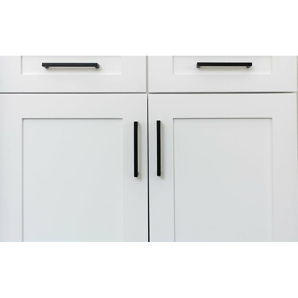 18" Warwick Back to Back Mounting Appliance Pull, Flat Black Alt 3 - Image