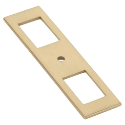 4" Modern Cabinet Backplate for Knob, Polished Chrome Main - Image