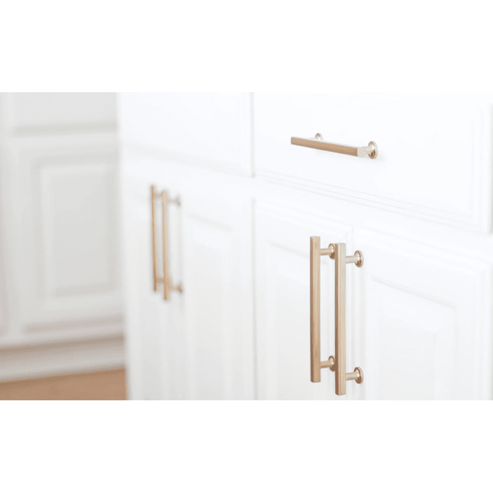 10" Freestone Cabinet Pull, Satin Brass Alt 2 - Image