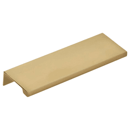 3" Modern Edge Pull, Flat Black Main - Image