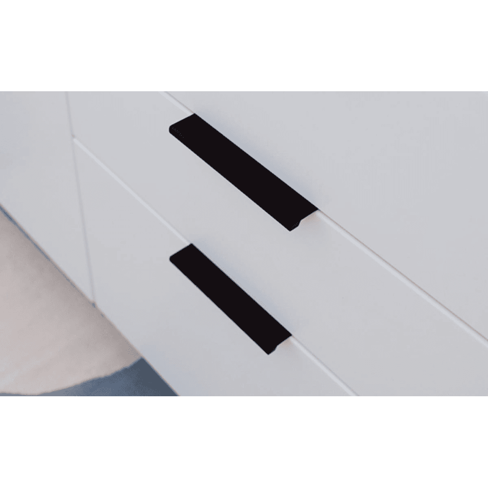 3" Modern Edge Pull, Flat Black Alt 1 - Image