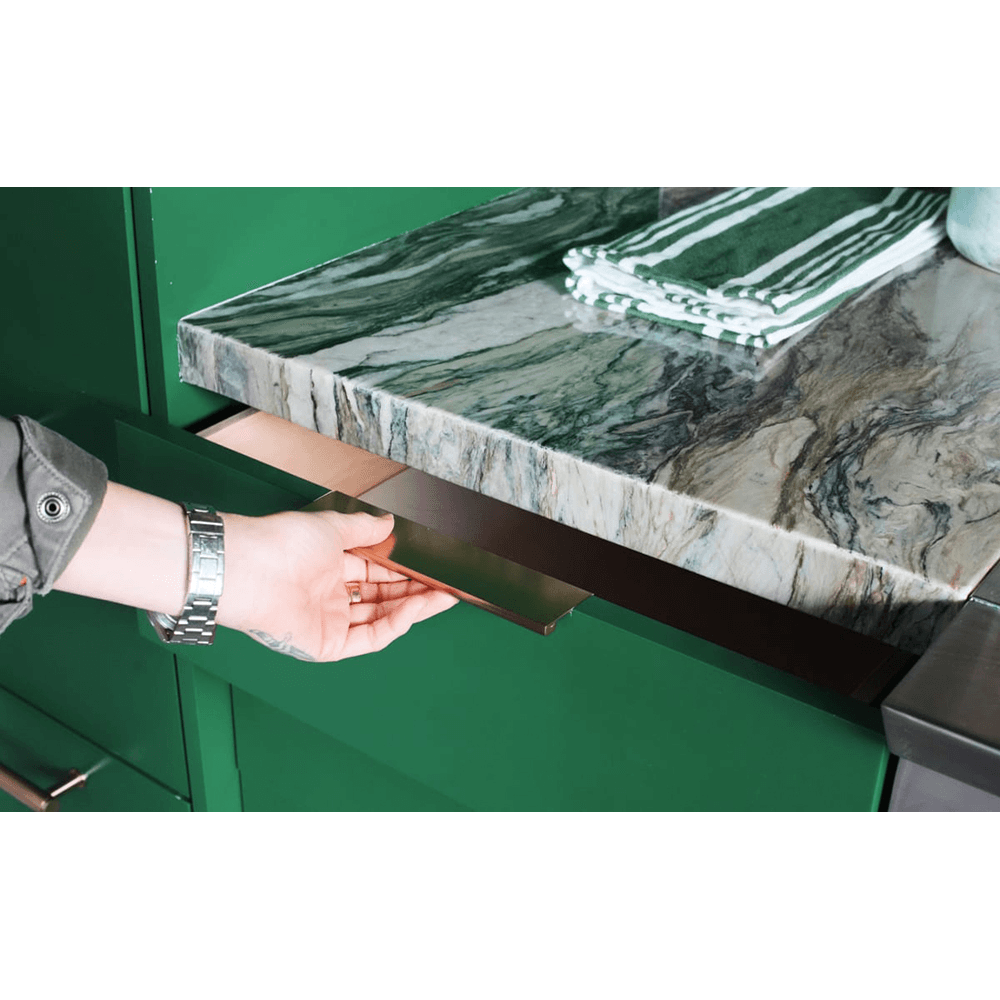 3" Modern Edge Pull, Polished Chrome Alt 3 - Image