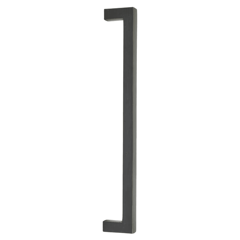 12" Rustic Modern Rectangular Back to Back Mounting Appliance Pull, Medium Bronze Main - Image