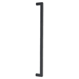 18" Rustic Modern Rectangular Back to Back Mounting Appliance Pull, Flat Black Bronze Main - Image