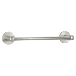 18" #2 Rosette Towel Bar, Stainless Steel Main - Image