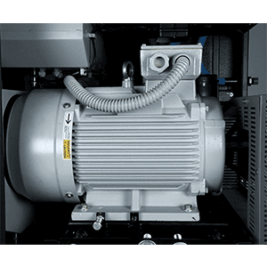 Elgi EN07-125-120T-G2 15 HP 208/230/460 Volt Three Phase Rotary Screw Air Compressor Compressor 120 Gallon Horizontal Tank Mount with Dryer- 125 psi