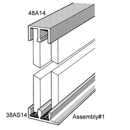 Epco 1/4" x 48" Guide/Track Assembly - Clear Anodized Finish - Image 1