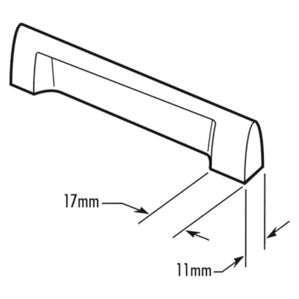 Anodized Aluminum Architectural Recessed Handle Pull by Epco