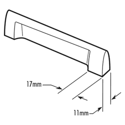 Sleek and modern Architectural Collection handle pull from Epco