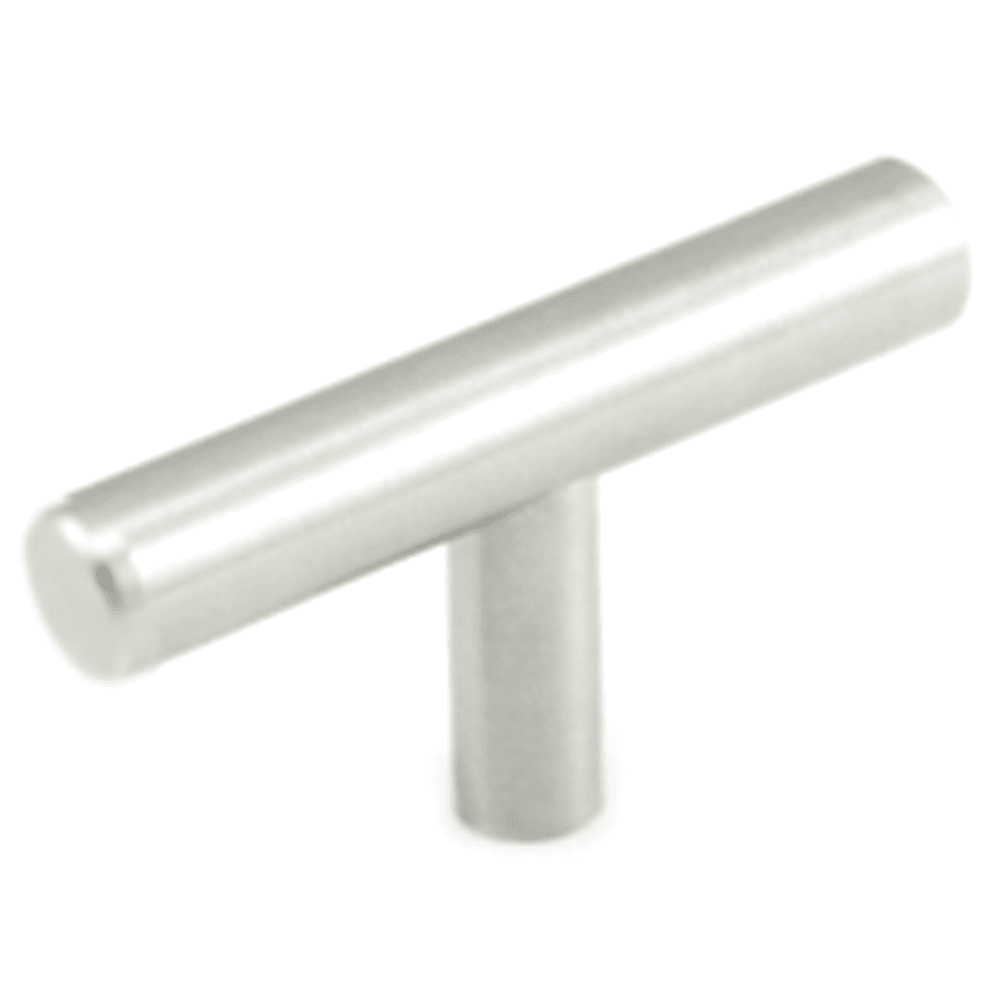 60mm T-Knob stainless steel cabinet pull by EPCO with durability and distinctive look for contemporary or traditional decor.