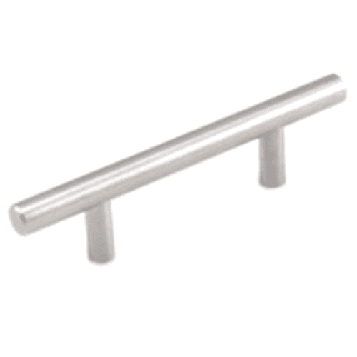 3" T-bar pull in stainless steel by Epco for sleek and modern cabinet and drawer hardware