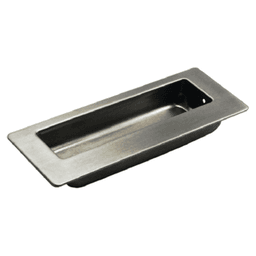 DP 4-1/2" Rectangular Recessed Pull in Polished Chrome by Engineered Product Co.