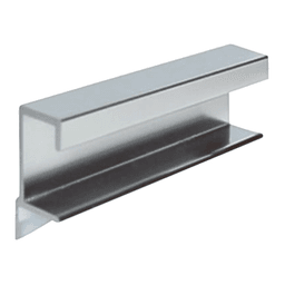 Epco DP 1-7/8" Satin Clear Anodized Drawer Pull with Flush Mortise Mounting