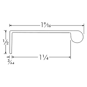 2" Edge Finger Pull,  4" Length, Oil Rubbed Bronze Anodized Alt 1 - Image