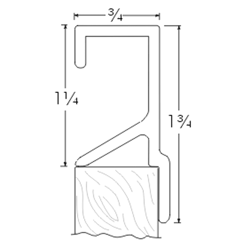 Flush Mortised Mounting - Epco 6'''' Flush Pull - Image 2