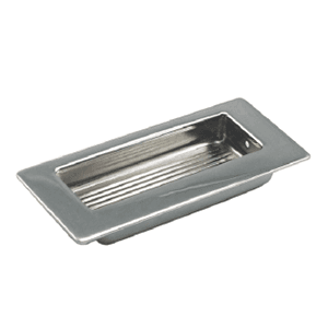 DP 3-3/8" Recessed Pull in Polished Chrome by Engineered Product Co.