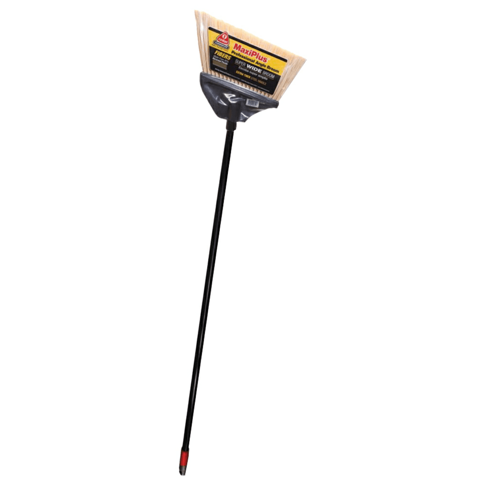 O-Cedar 51" Professional Angle Broom with Handle, Black Main - Image
