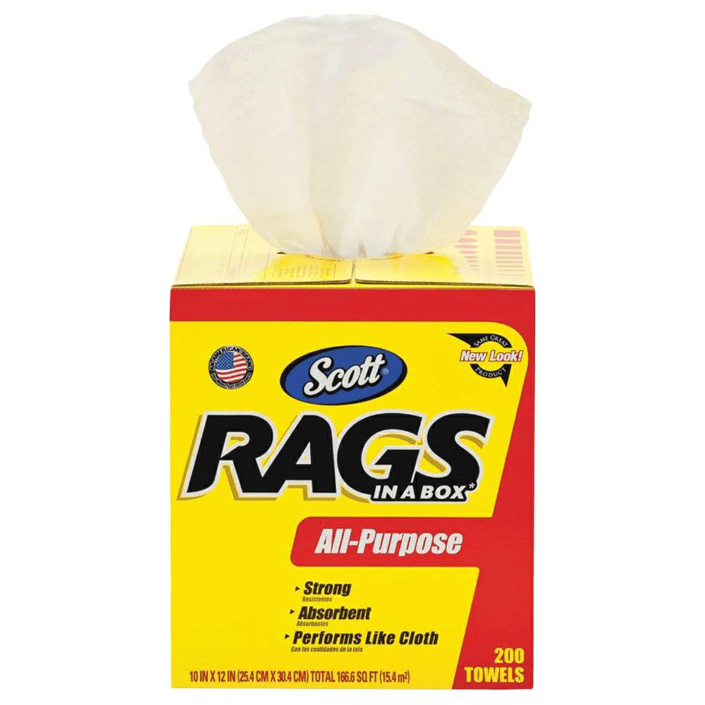 Scott Rag, White, 10" x 12" (200/Box) Main - Image