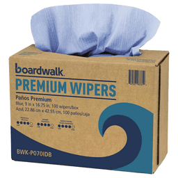 Boardwalk Premium Wiper, Blue, 9" x 16-3/4" (10 Box/Case) Main - Image