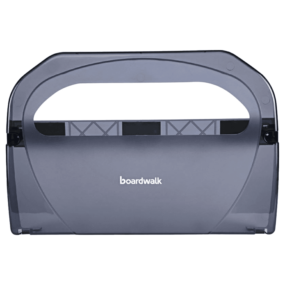 Boardwalk Toilet Seat Cover Dispenser, Smoke Black, 17-1/4" x 3-1/8" x 11-3/4" Main - Image