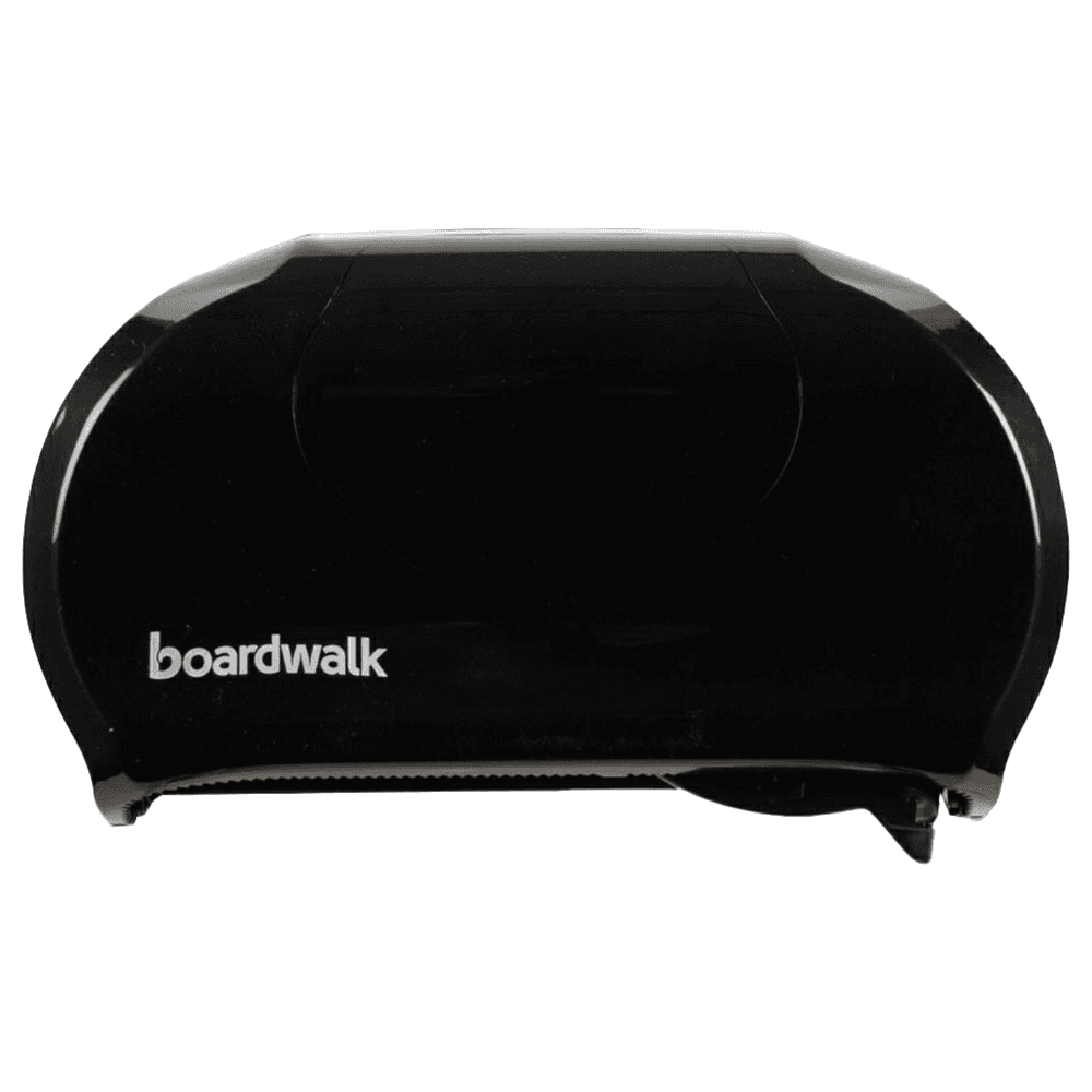 Boardwalk Standard Twin Toilet Tissue Dispenser, Black Main - Image