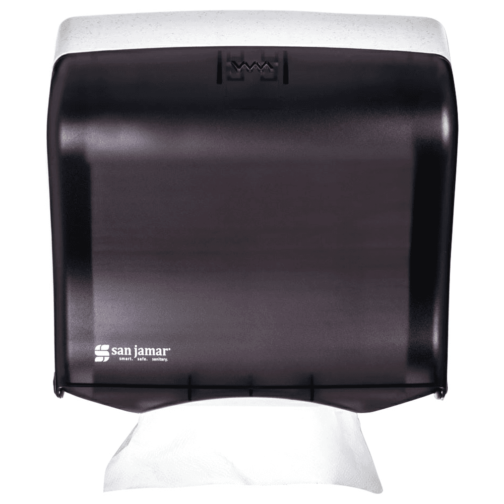 San Jamara Ultrafold Fusion C-Fold and Multifold Towel Dispenser, Black, 11-1/2" x 5-1/2" x 11-1/2" Main - Image